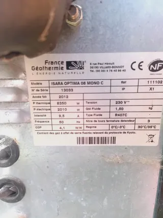 Máquina Aerotermia Geotermia