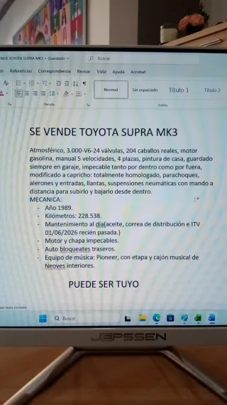 Toyota supra MK3 1989