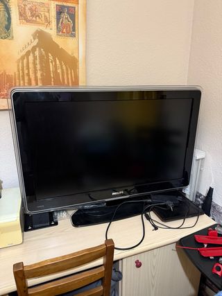 Televisor Philips Negro y Plateado