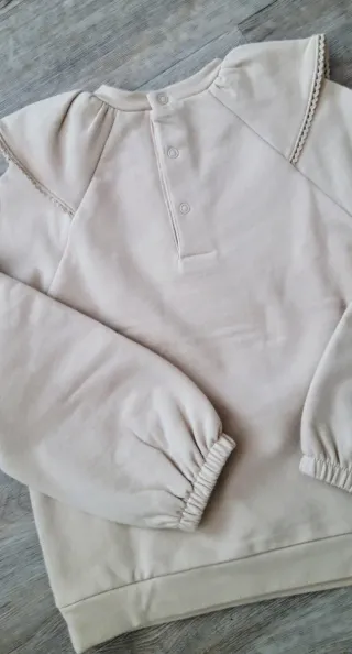 Sudadera Mayoral osito niña beige