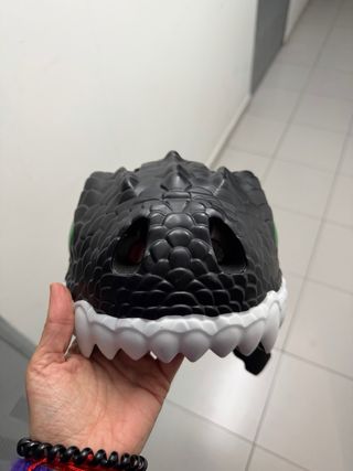 Casco Infantil Crazy Safety Dragón Negro