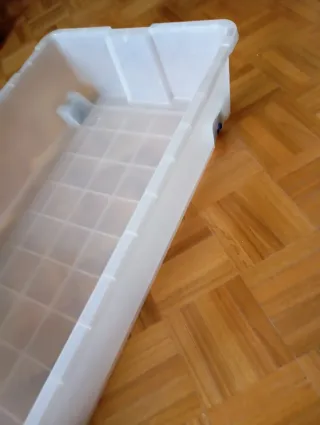 Caja de almacenaje transparente