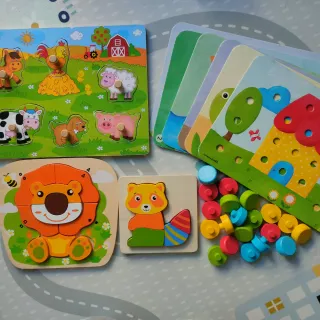 Puzzles Montessori Madera