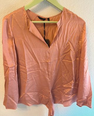 Camisa Massimo Dutti Rosa Talla L
