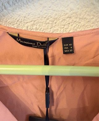 Camisa Massimo Dutti Rosa Talla L