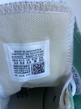 Converse All Star Verdes Talla 36