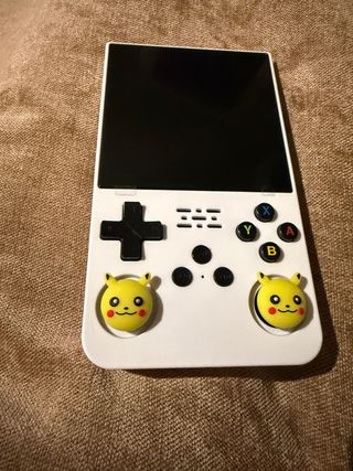 Videoconsola Retro Blanca y Amarilla