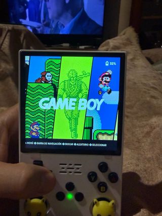 Videoconsola Retro Blanca y Amarilla