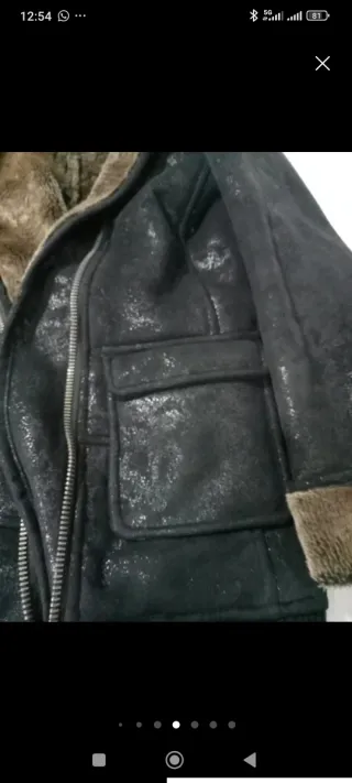 Abrigo Desigual Mujer Negro Talla M