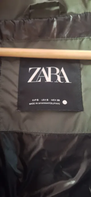 Plumífero Zara Verde Oliva