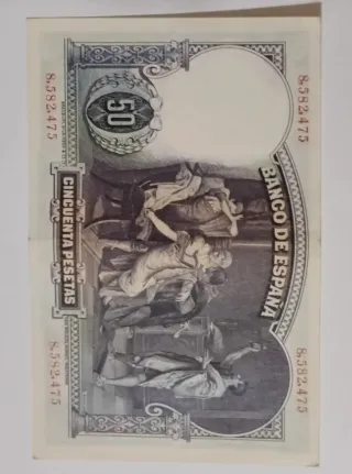 Billete 50 Pesetas 1931. Banco de España. Original