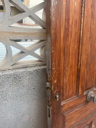 Puerta antigua de madera maciza (75 x 210 cm)