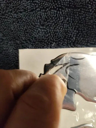 Pegatina Calavera Plateada cromada