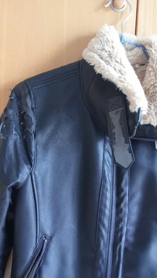 Abrigo polipiel Corte Inglés