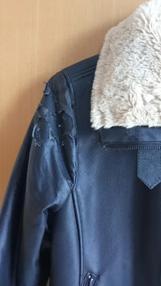 Abrigo polipiel Corte Inglés