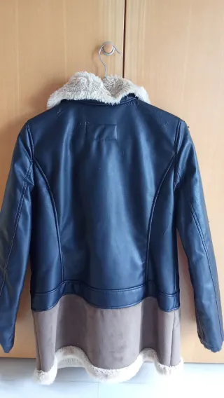 Abrigo polipiel Corte Inglés