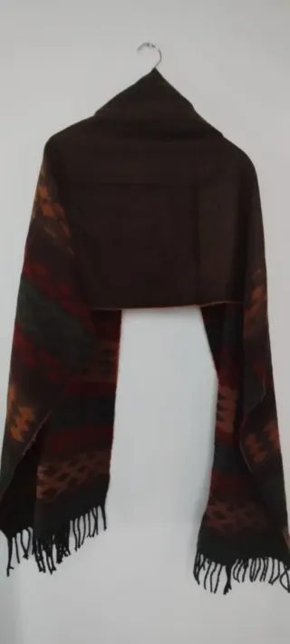 Bufanda lana estilo azteca