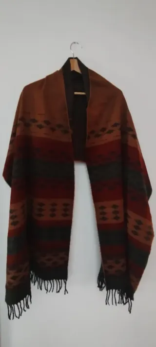 Bufanda lana estilo azteca