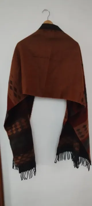 Bufanda lana estilo azteca