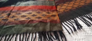 Bufanda lana estilo azteca