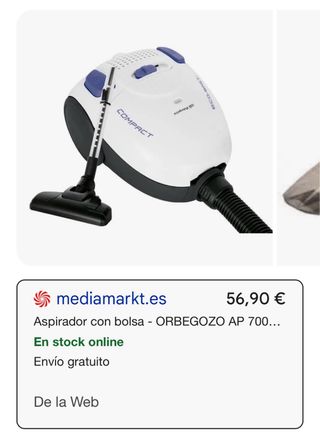 Aspirador Orbegozo AP 7007