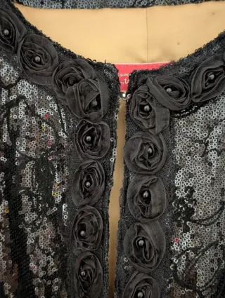 Traje Chaqueta Lentejuelas Negro