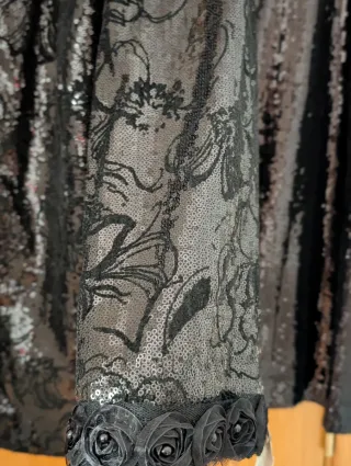 Traje Chaqueta Lentejuelas Negro