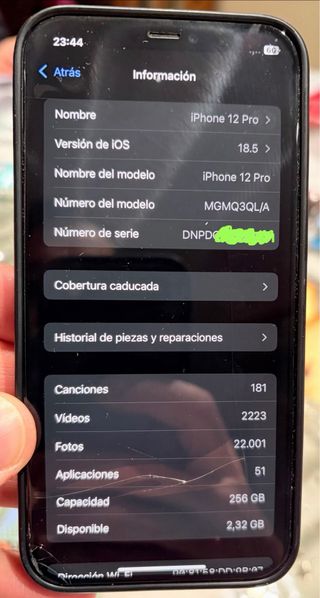 iPhone 12 Pro 256GB Plata