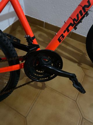 Bicicleta Montagna Arancione btwin