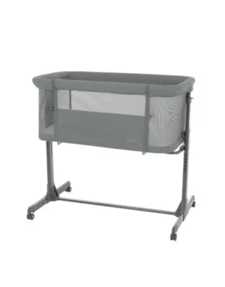 Minicuna gris con ruedas