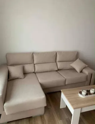 Sofá Chaislongue Beige