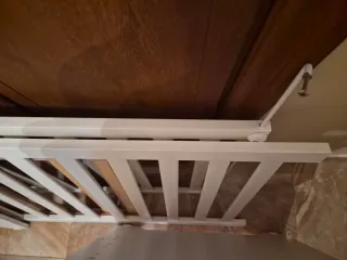 Cuna con estrellas azules de micuna y colchón