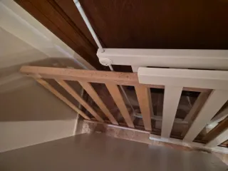 Cuna con estrellas azules de micuna y colchón