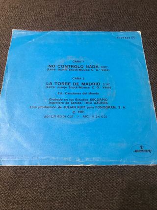 Azul y Negro - No Controlo Nada Vinilo