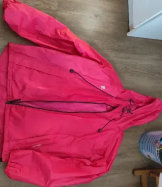 Cortavientos chubasquero rosa talla XXL