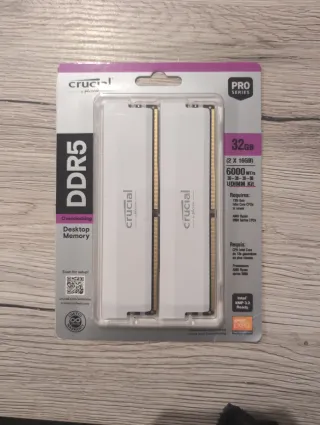 Memoria Ram Crucial Pro DDR5 32GB (2x16GB) 6000MHz