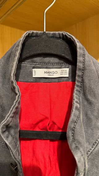 Chaqueta militar Mango gris