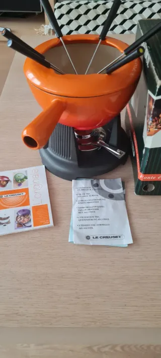 Juego Fondue Le Creuset Naranja