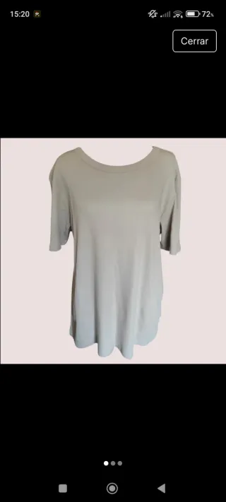 Camiseta mujer champagne talla única