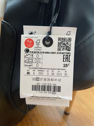 Botines Tacón Aguja Negro