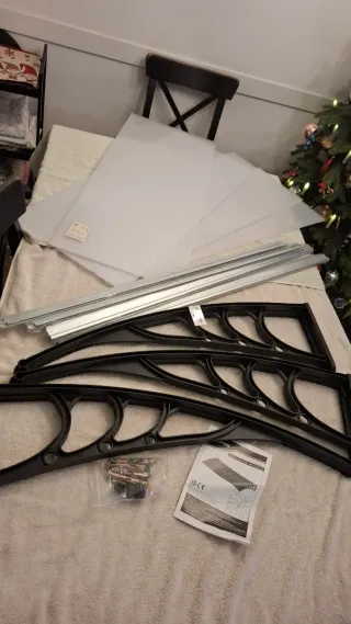 Toldo policarbonato Outsunny 80x200cm