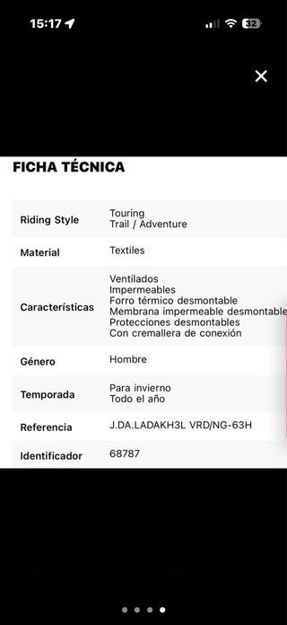 Chaqueta Dainese Ladakh 3L D-Dry Verde Talla 46