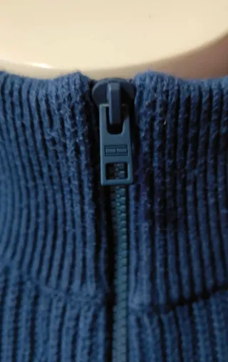 Jersey Tommy Jeans cremallera XXL azul