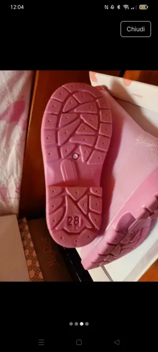 Stivaletti pioggia rosa Minnie