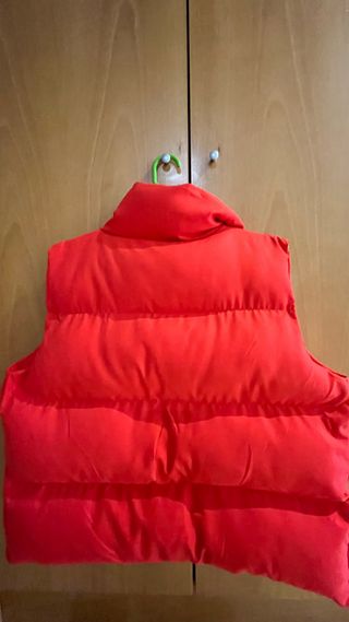 Chaleco acolchado rojo talla M