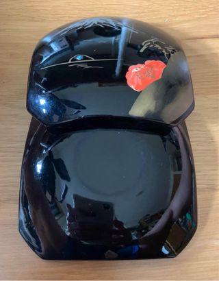 Caixa Baquelite Pintura Manual Mt Fuji Anos 60