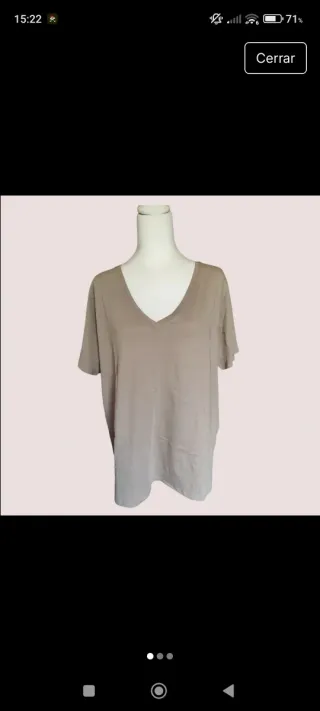 Camiseta nueva color piedra