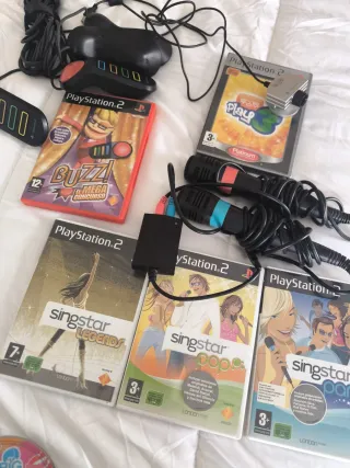 Lote Juegos PlayStation 2 + complementos