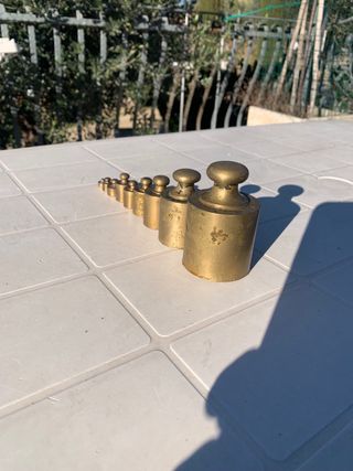 Pesi antichi ottone da collezione