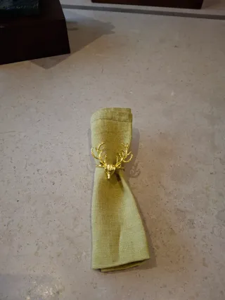 6 Servilleteros Ciervo Dorado